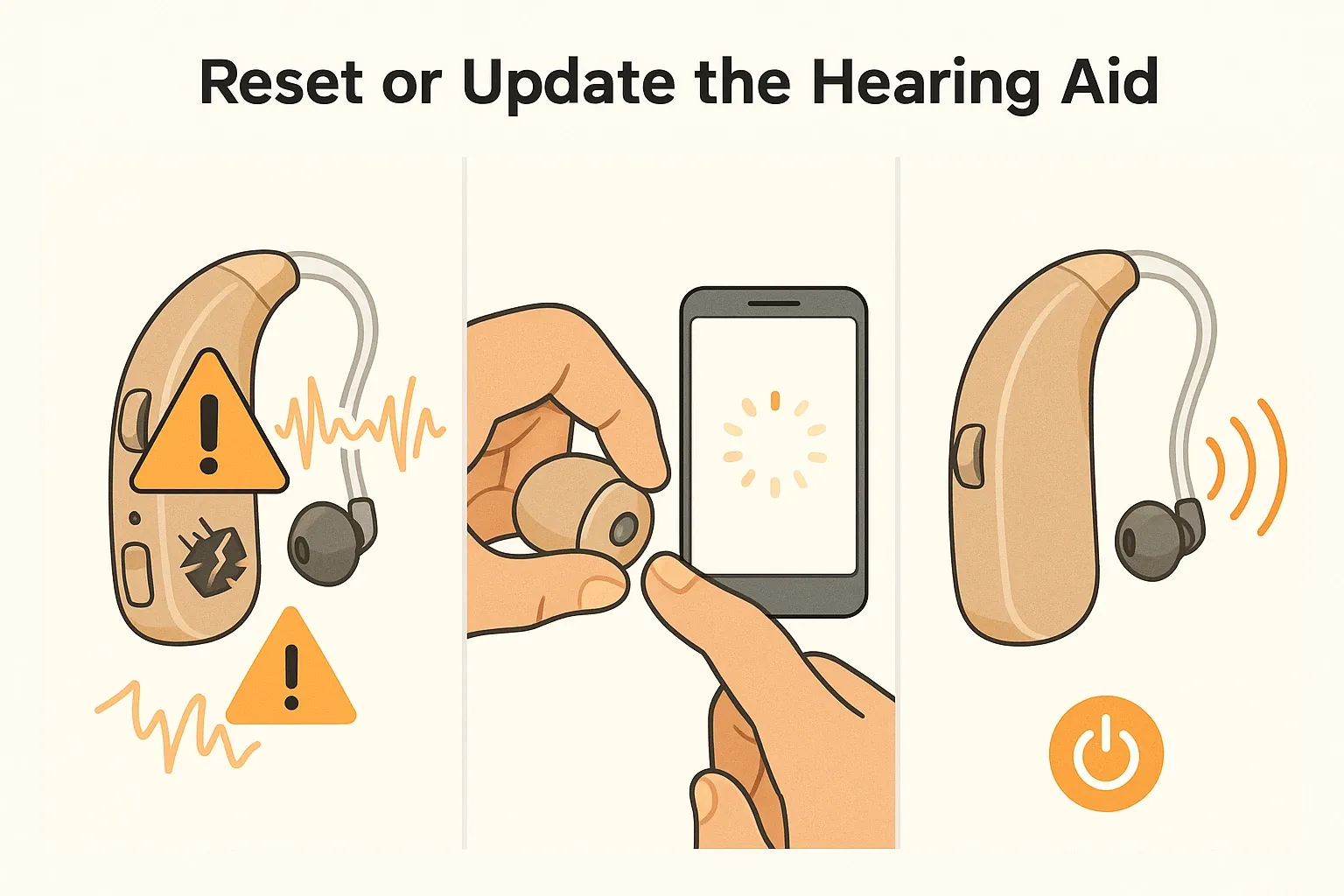 Reset or Update the Hearing Aid